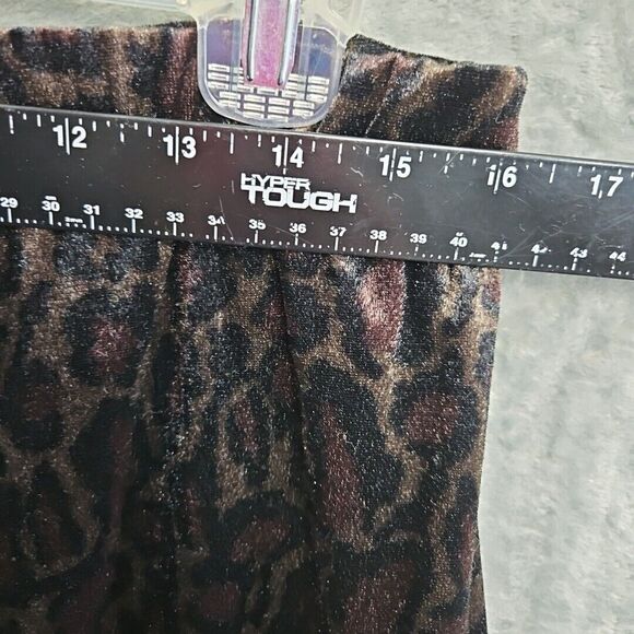kathie lee collection xl 2 Piece Skirt Top animal print solt velour pullon skirt - Picture 6 of 14